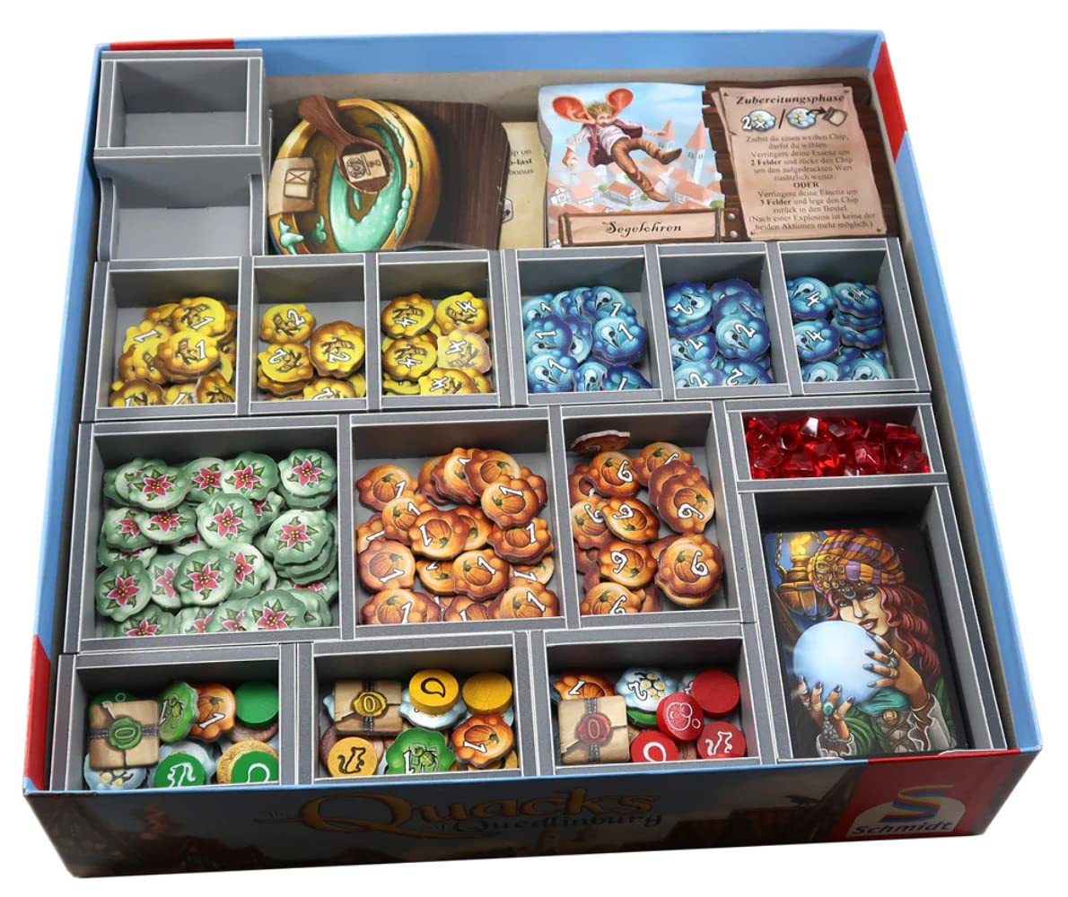 Folded Space Small Game Insert for Quacks of Quedlinburg - Game Board, Pieces - Adults 4+ - No Assembly Required