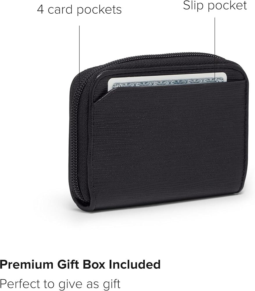 Amazon.com: TUMI - Nassau Zip-Around Card Case - Leather Card