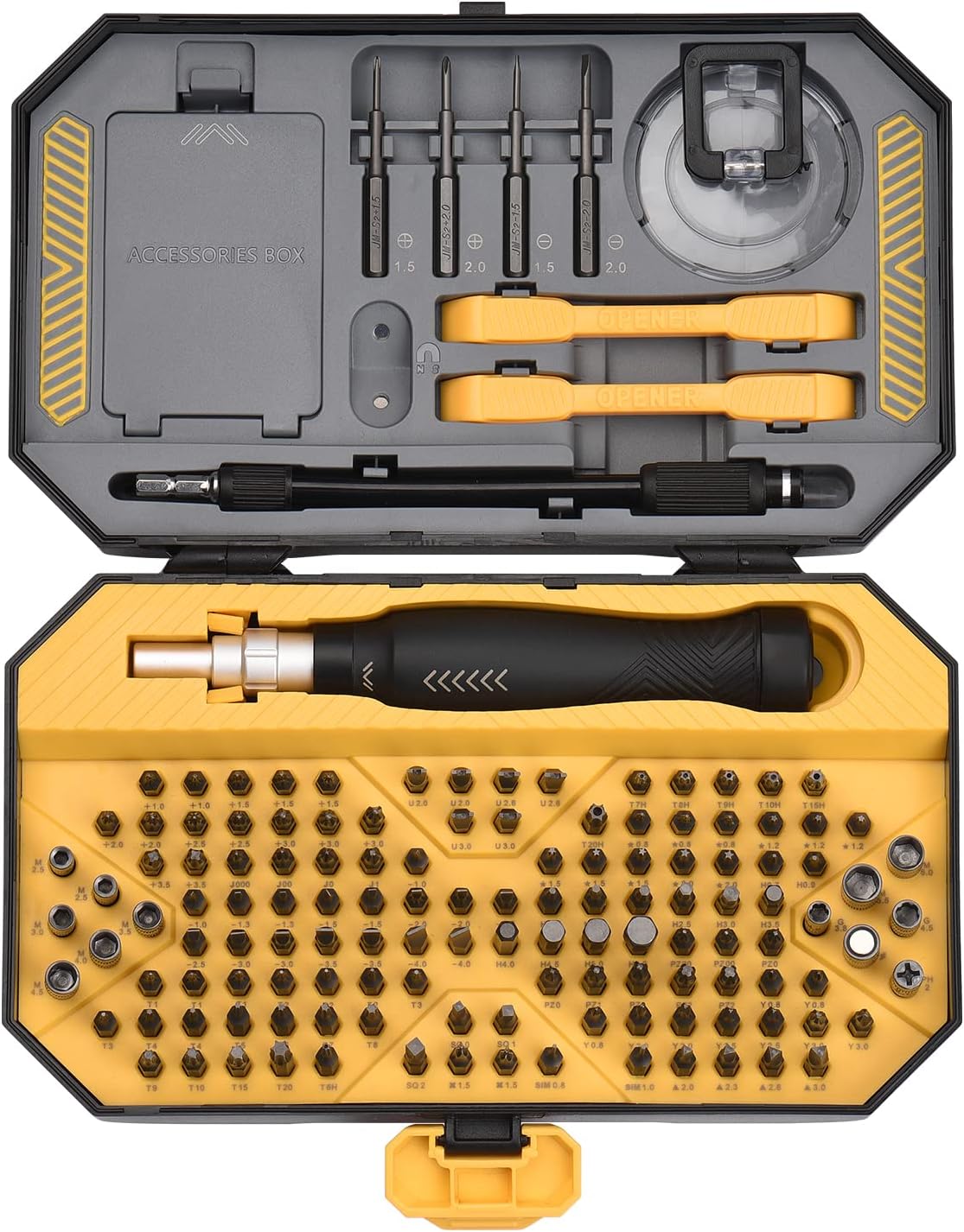 Morelian 145pcs Multifunctional High Precision Screwdriver Bits