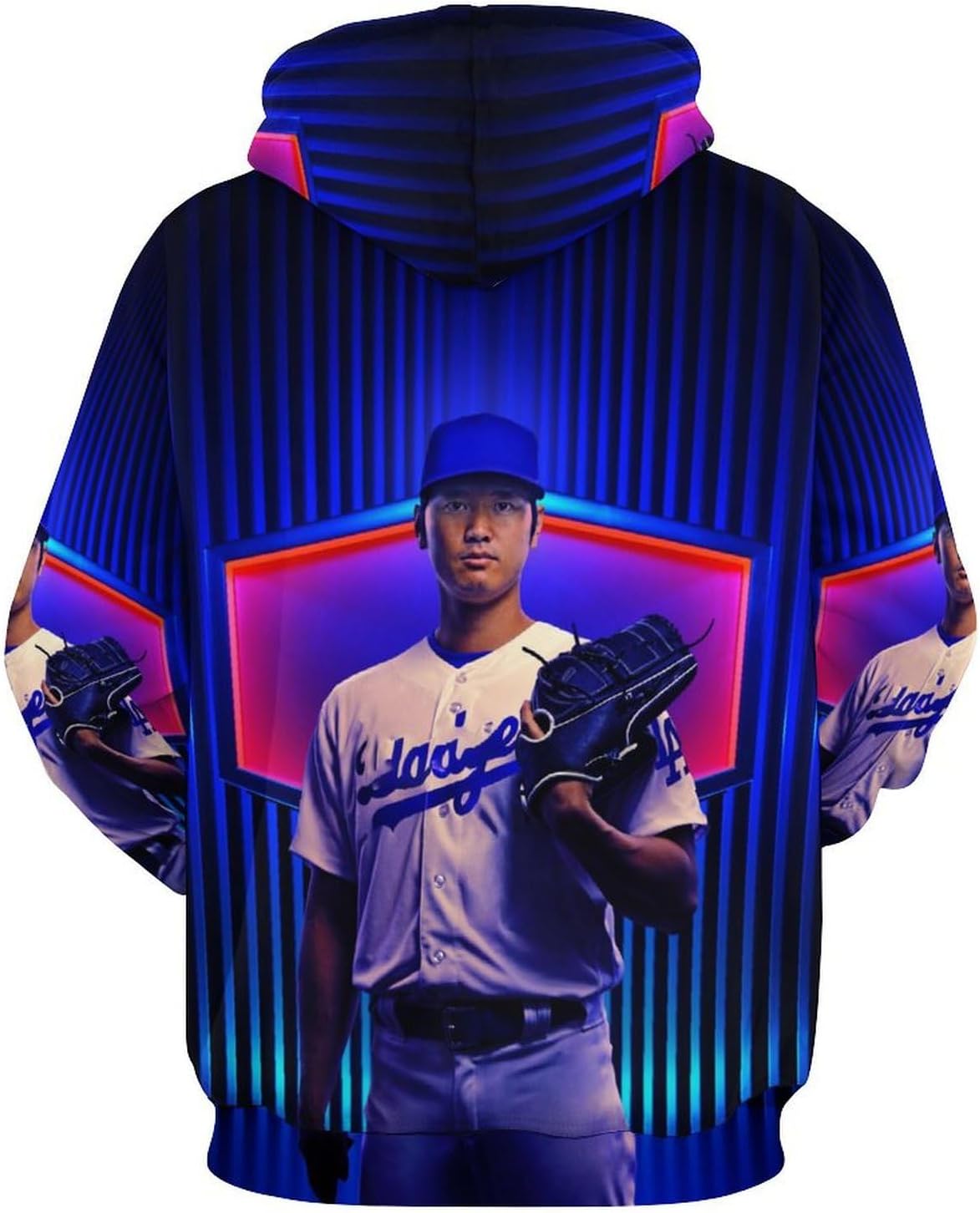 大谷翔平#17新 ドジャ-ース パーカー 男士 春秋冬 通学 ジャケット フーディ フード付きポケット 長袖 M