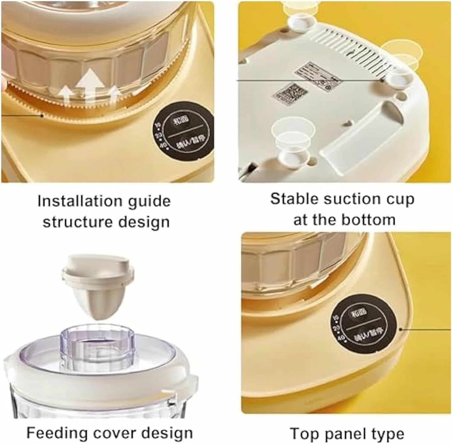 Electric Vertical Kitchen Mixer - Dough Kneading Machine for Baking and Cooking - Compact Desktop Bread Maker Tool