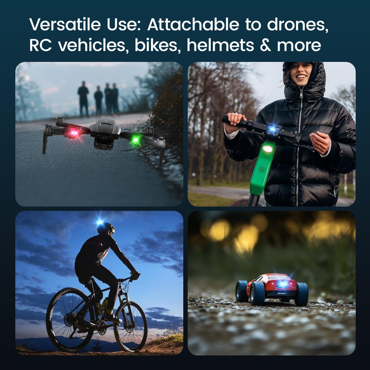 Holyton Strobe Light used on various vehicles and helmets