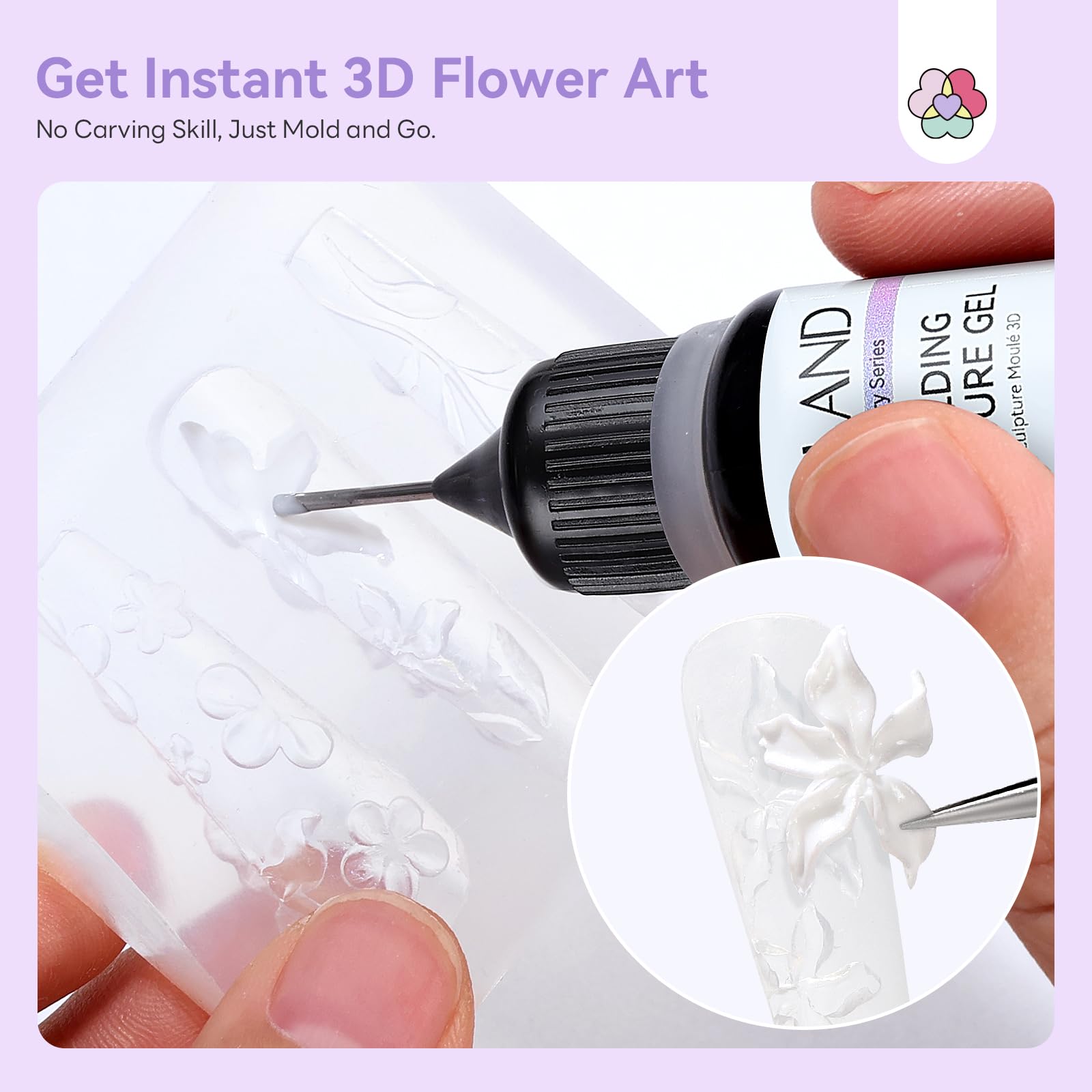 Amazon.com : SAVILAND 3D Patting Gel Polish Kit: 9 Colors Pat Gel