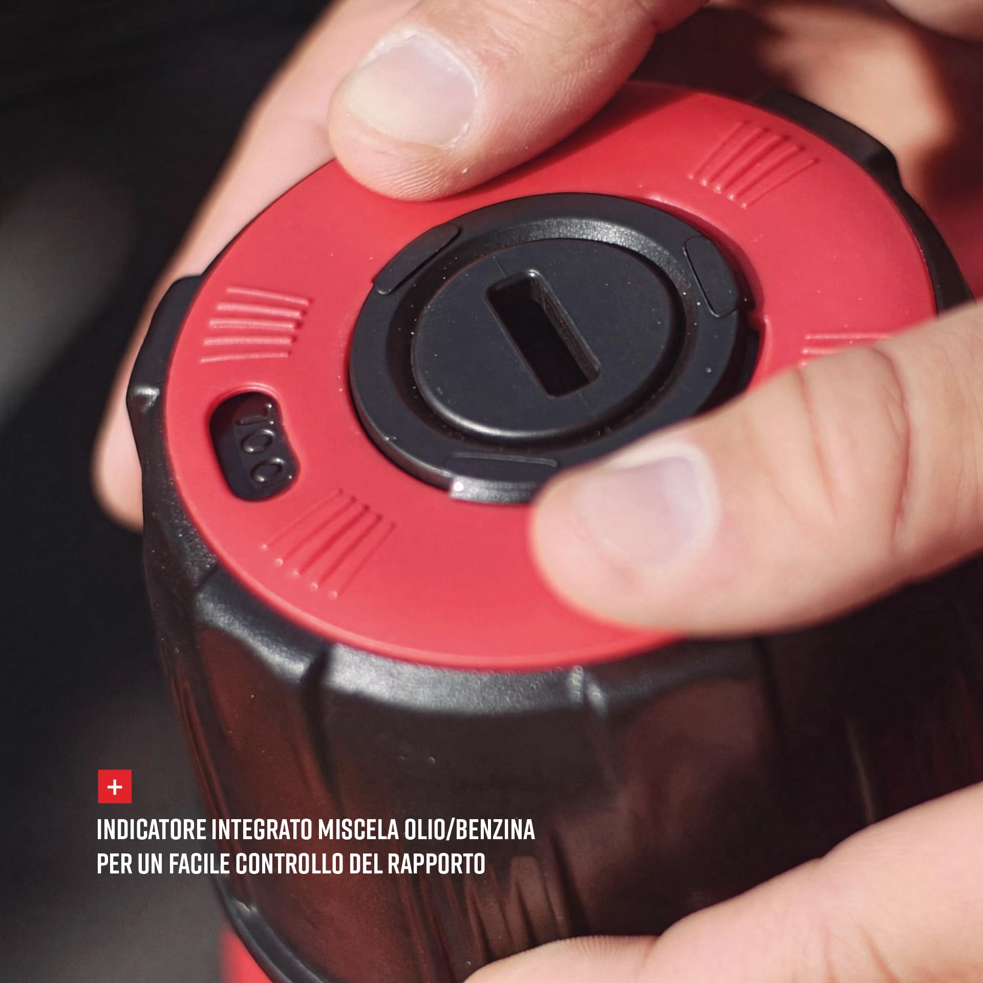 POLISPORT 8460000002 - ProOctane Tanica Benzina Omologata da 20L con Sistema di riempimento rapido Durevole e Resistente con Tappo a Prova di versamento a Colori Rosso