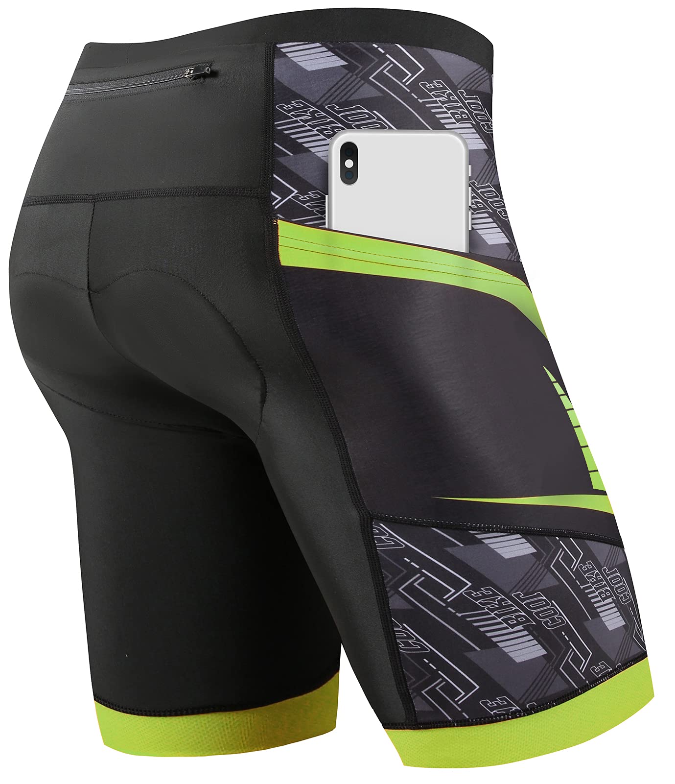 Cycorld Radlerhose Herren mit Sitzpolster 4D, Radhose Herren