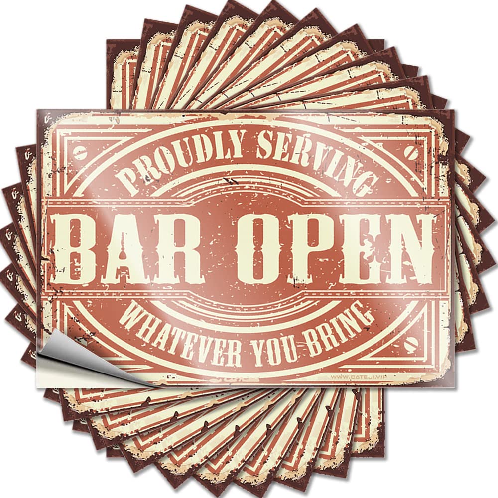 Sticker Aesthetic | Funky Helmet Bar Open for Hunting(6X9CM)