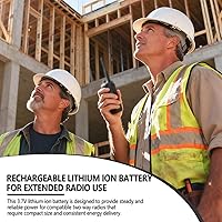 Vista 6 de Paquete de 5 baterías de iones de litio de 3.7 V 1200 mAh, repuesto para radios bidireccionales RT68 RT68B RT68S RT68Plus BL68 Paquete recargable