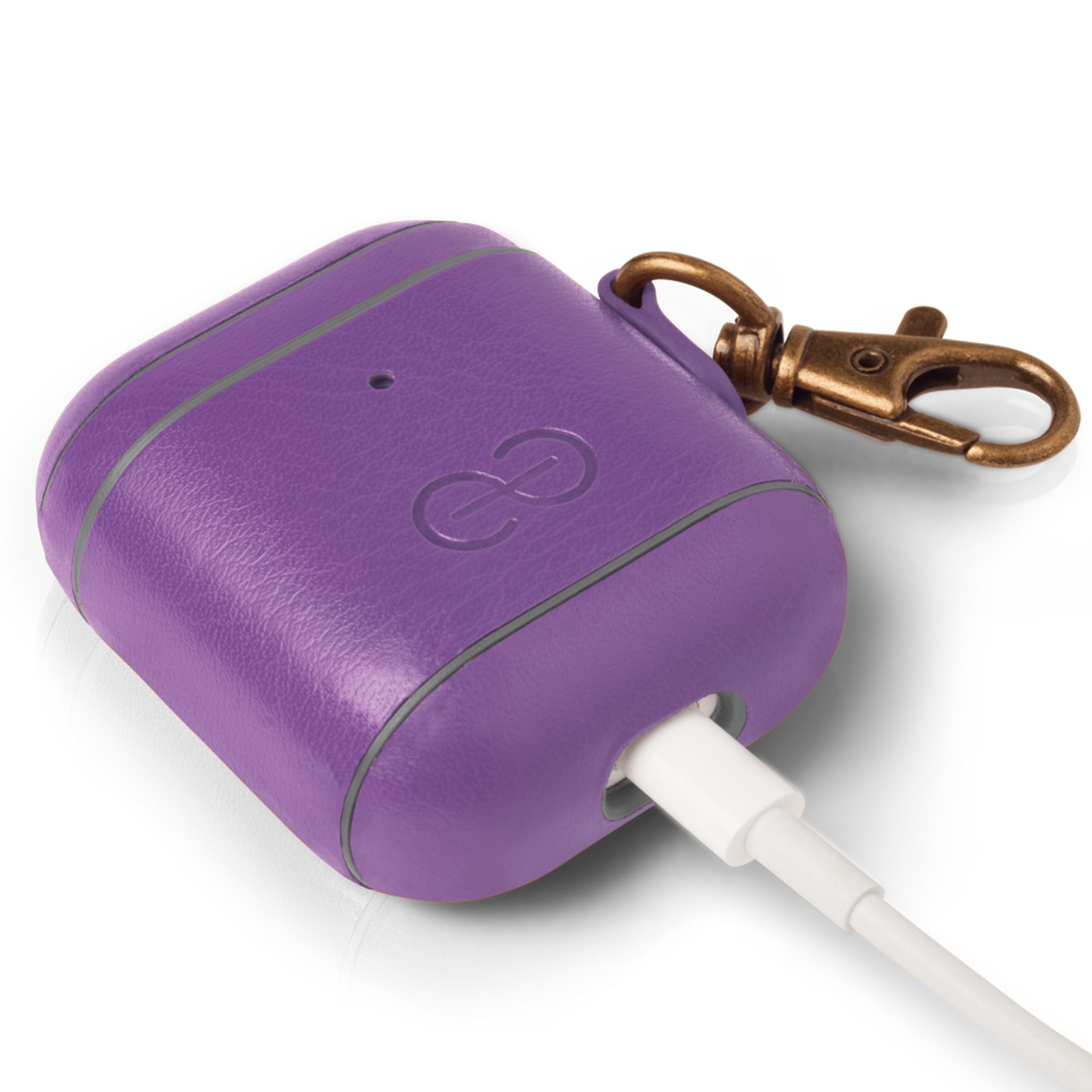 Dreem Om Case Cover with Keychain Clip compatible with AirPods 1 & 2, Vegan Leather Airpods Case for Men & Women - Image 4