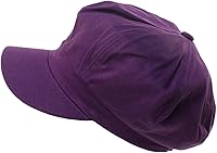 Vista 1 de Newsboy Gatsby Apple Cabbie - Gorra de verano 100% algodón liso en blanco de 8 paneles, Newsboy, talla única