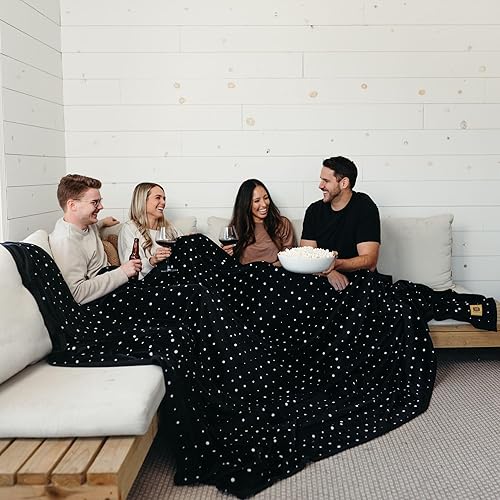 Miniatura 10 de Big Blanket Co Original Stretch Naranja quemado  Manta extra grande  100 pies cuadrados  Manta suave y gigante que se adapta a toda la familia  La