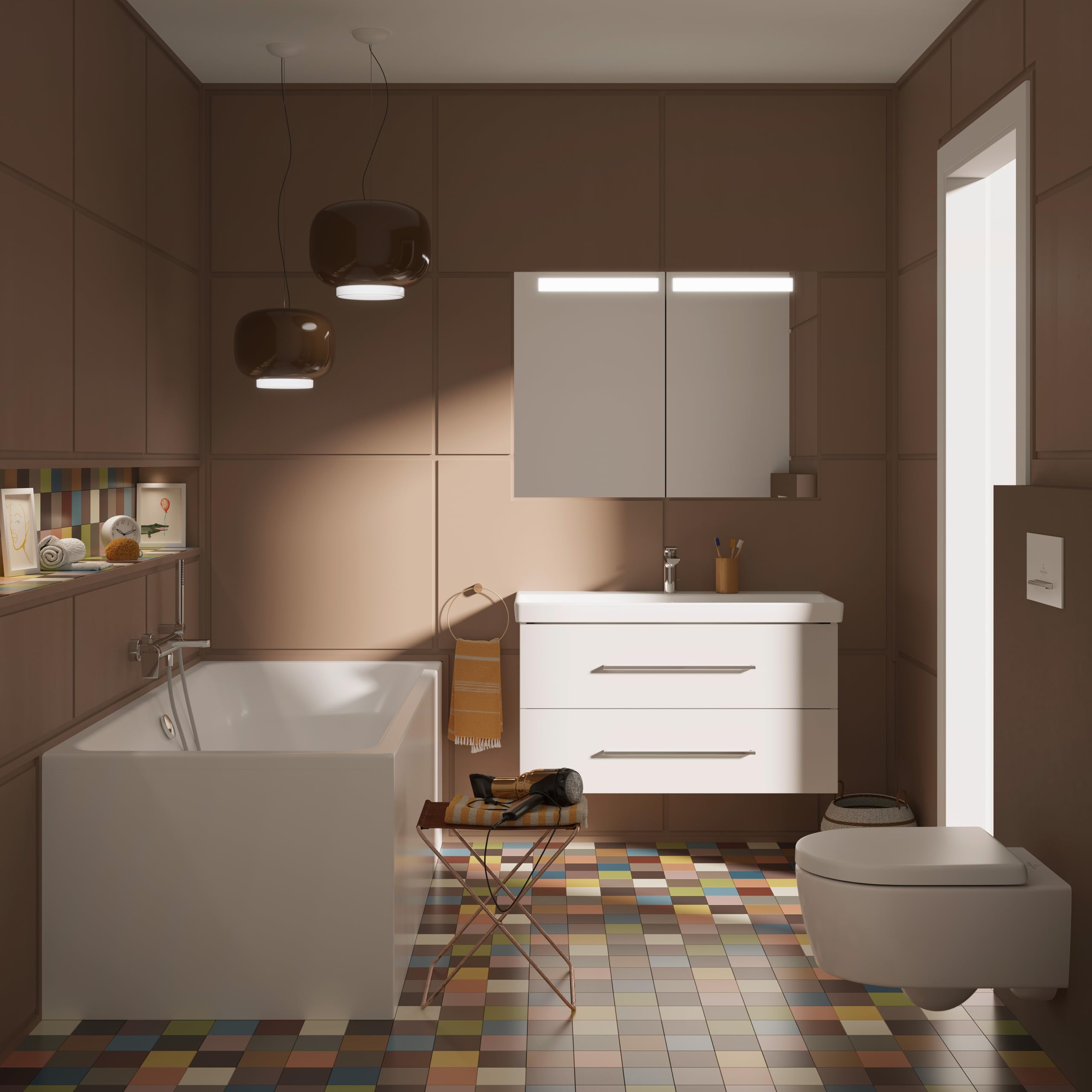 Villeroy & Boch Verve Showers Stabhandbrause – Chrom