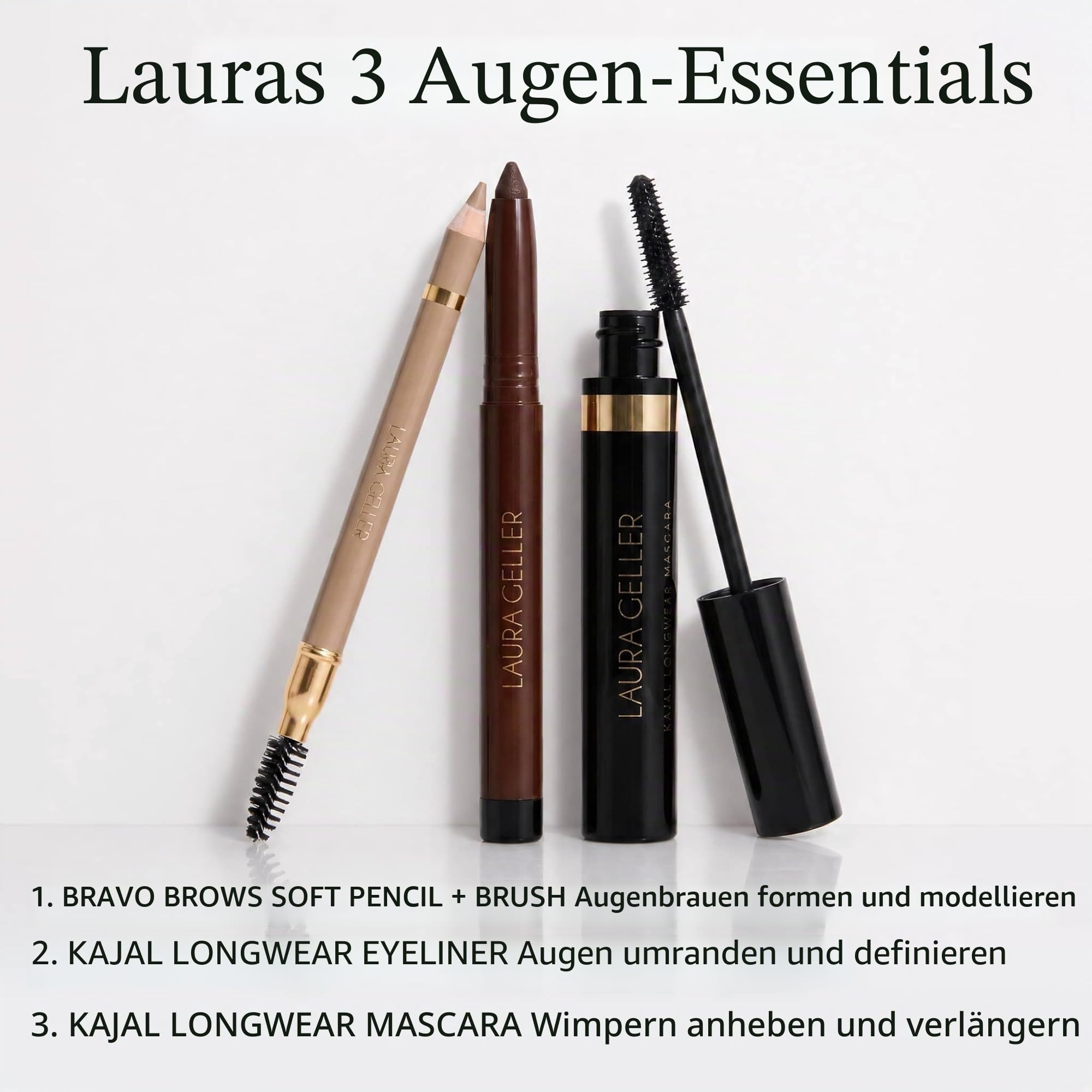 Laura Geller New York Kajal Longwear Kohl Eyeliner-Stift - Mitternachtsblau Kohl - Koffein und Vitamin E - Weiches und mischbares Liner - Integrierter Anspitzer
