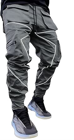 Cargo-joggingbroek voor heren, technische reflecterende Cargo-joggingbroek voor heren, technische reflecterende