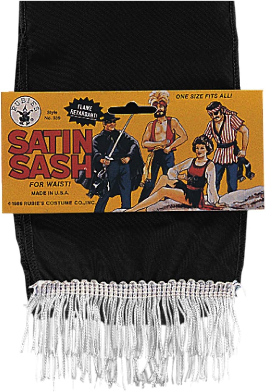 Rubie'sSatin Sash Costume Accessory Black