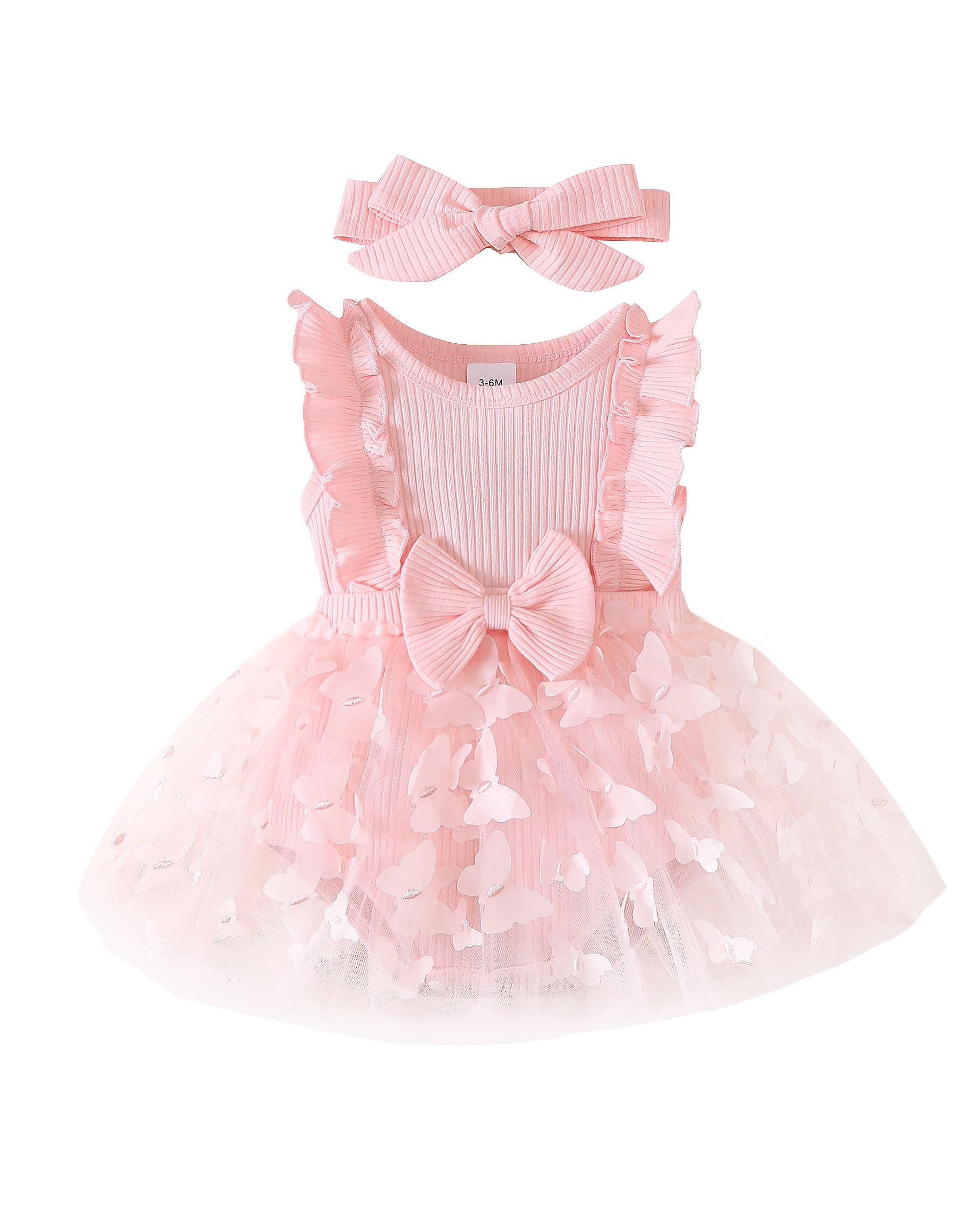 Newborn Baby Girl Lace Romper Infant Summer Boho Flower Tulle Dress Party Gifts Newborn Photography Outfits