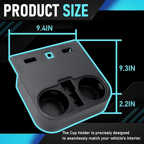 Miniatura 5 de Soporte para taza de consola central delantera HC3Z-2813562-AB compatible con Ford F150 2015-2020, compatible con F250 F350 F450 Super Duty