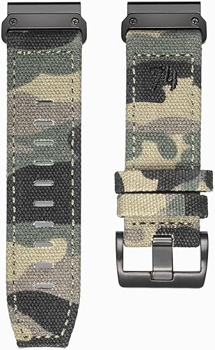 Miniatura 7 de Compatible con Garmin, correa deportiva de lona para reloj fnixprecursorenfoquemarqquatixinstinctD2Tactix, correa de repuesto resistente para hombres