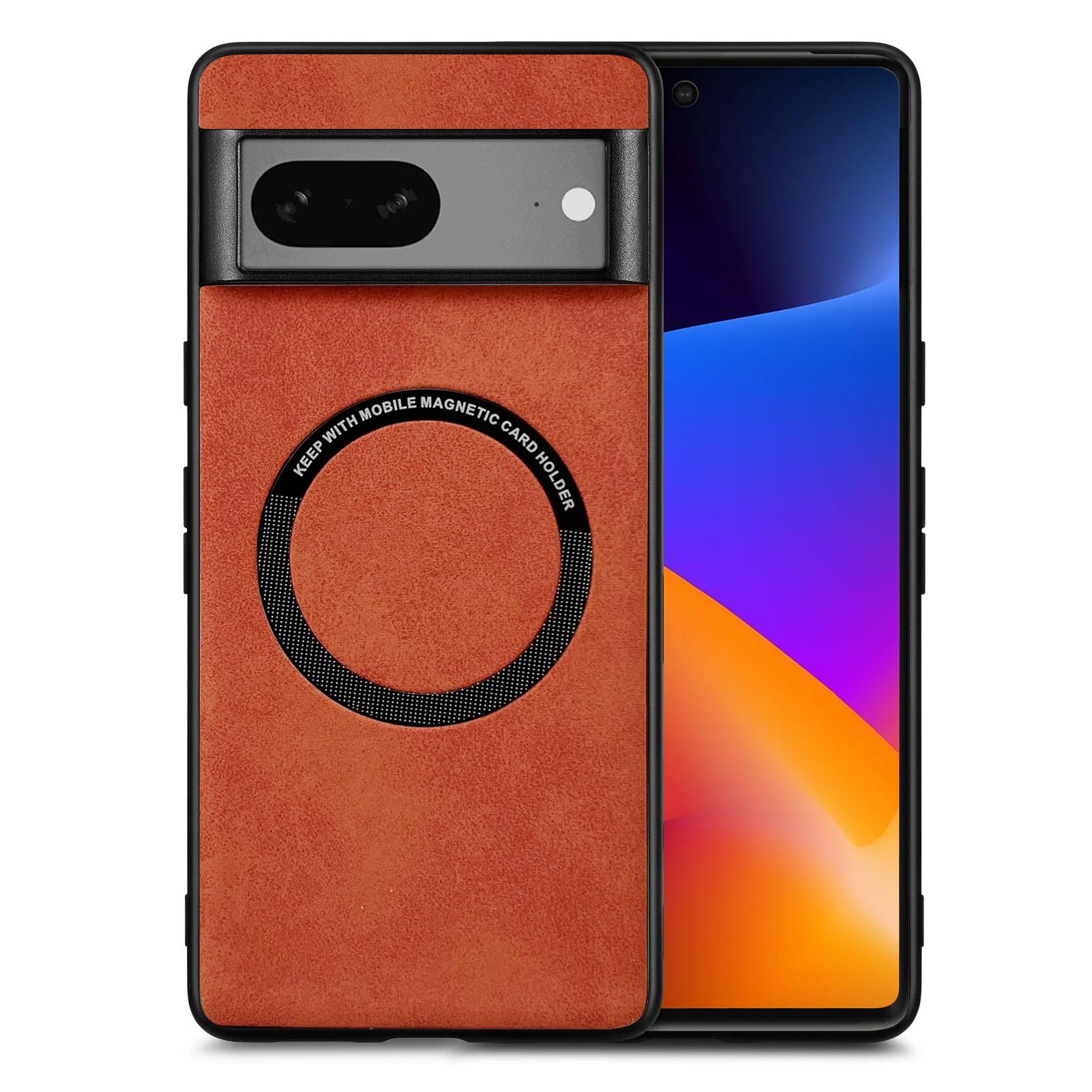 Designed for Google Pixel 7 Pro Case 5G (2022) [Compatible with Magsafe] - Plush Matte Finish and Full Body Protection Cover for Men Women Girls (6.7 Inch) Orange
