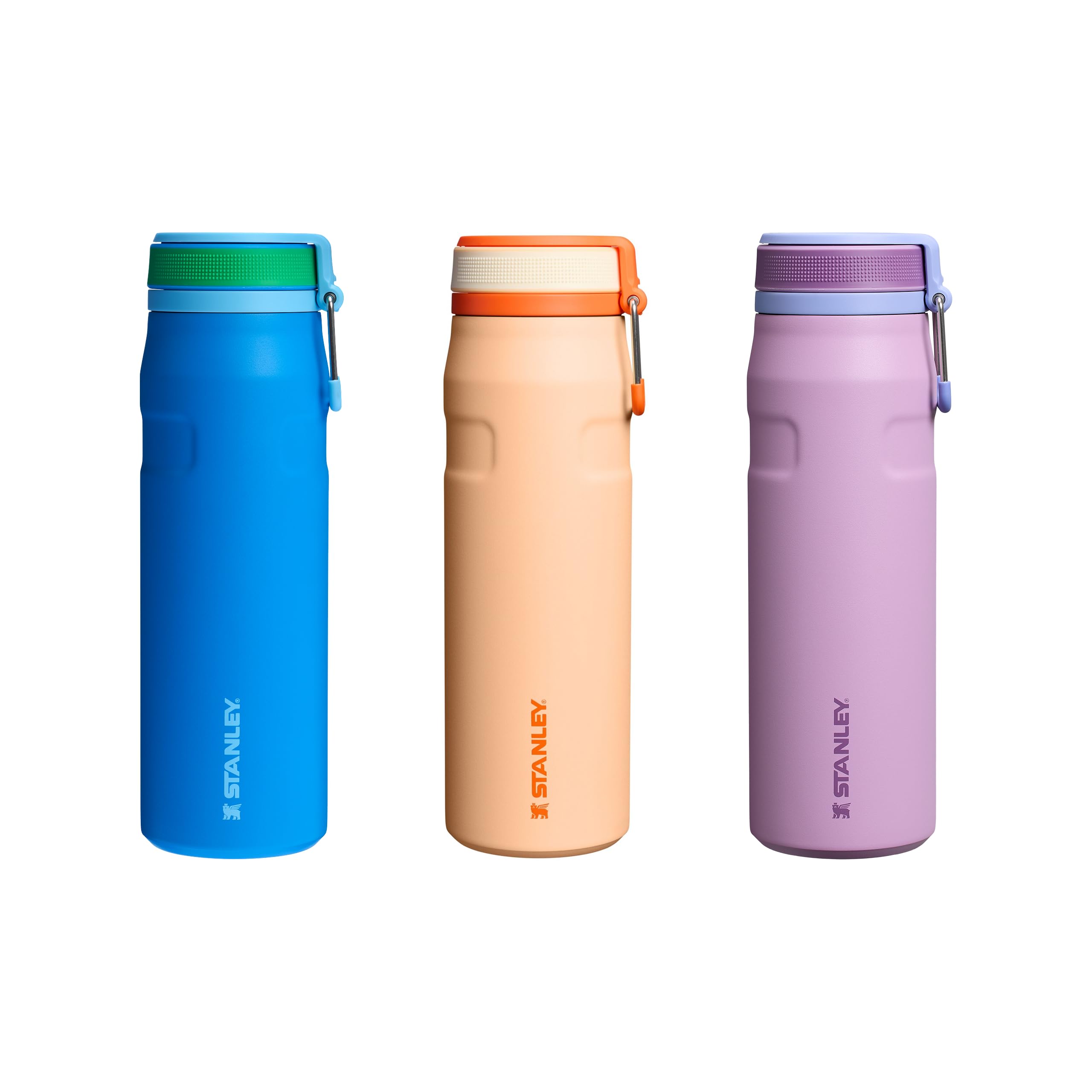 Stanley 1913 Flip Straw Trinkflasche 0.7L - Orange Sherbet | Kühlt 10 Std. - 3 Tage eisgekühlt - Auslaufsicher - BPA-frei - Spülmaschinenfest