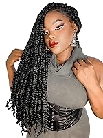 Vista 42 de BOHOBABE Cabello de Ganchillo Pre-retorcido Passion Twist de 14 Pulgadas Cabello Corto Ombré Gris Pre-enrollado de Ganchillo Passion Twist