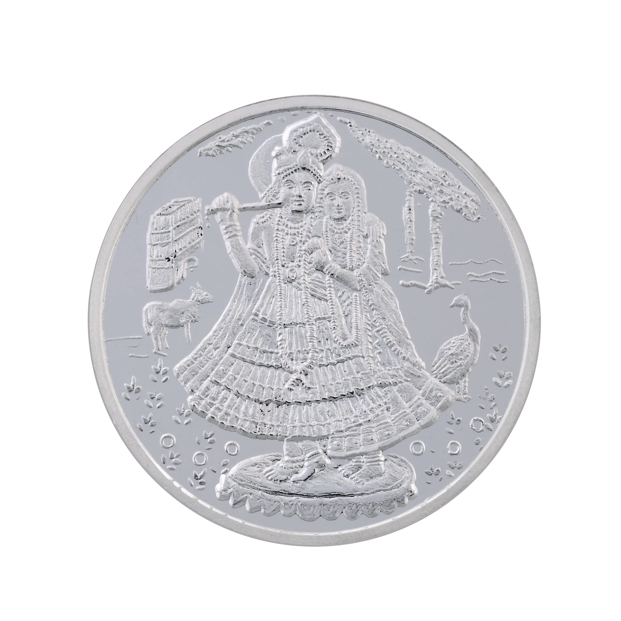 999 Purity Radha Krishna Silver coin 20 Gram