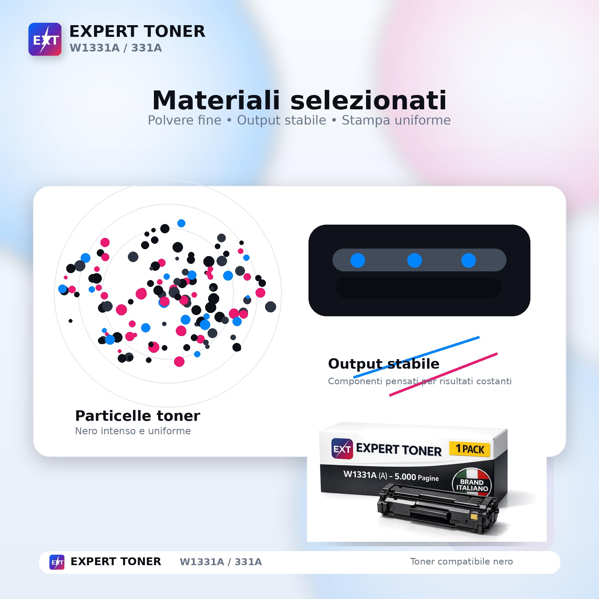 Toner Compatibile Expert Toner W1331A Per HP LaserJet 408dn E 432fdn – Resa 5000 Pagine, Nero Intenso E Qualità Costante - 4