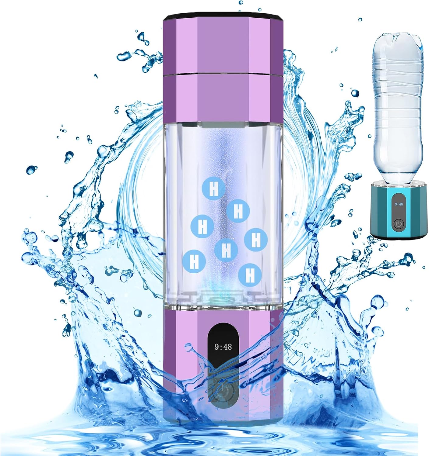 Pilipane Bouteille D'eau Hydrogène 6000 à 8000 PPB Portable