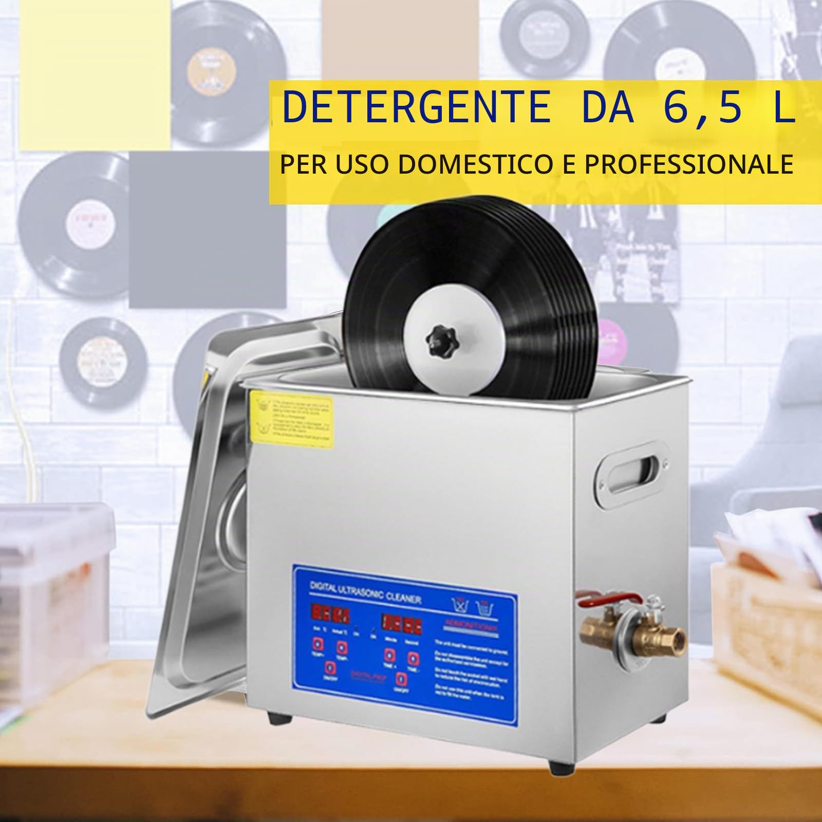 Macchina per la Pulizia dei Dischi in Vinile da | Kit per la Pulizia degli LP
