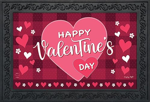 Briarwood Lane Felpudo de San Valentín de 30 x 18 pulgadas para interior y exterior