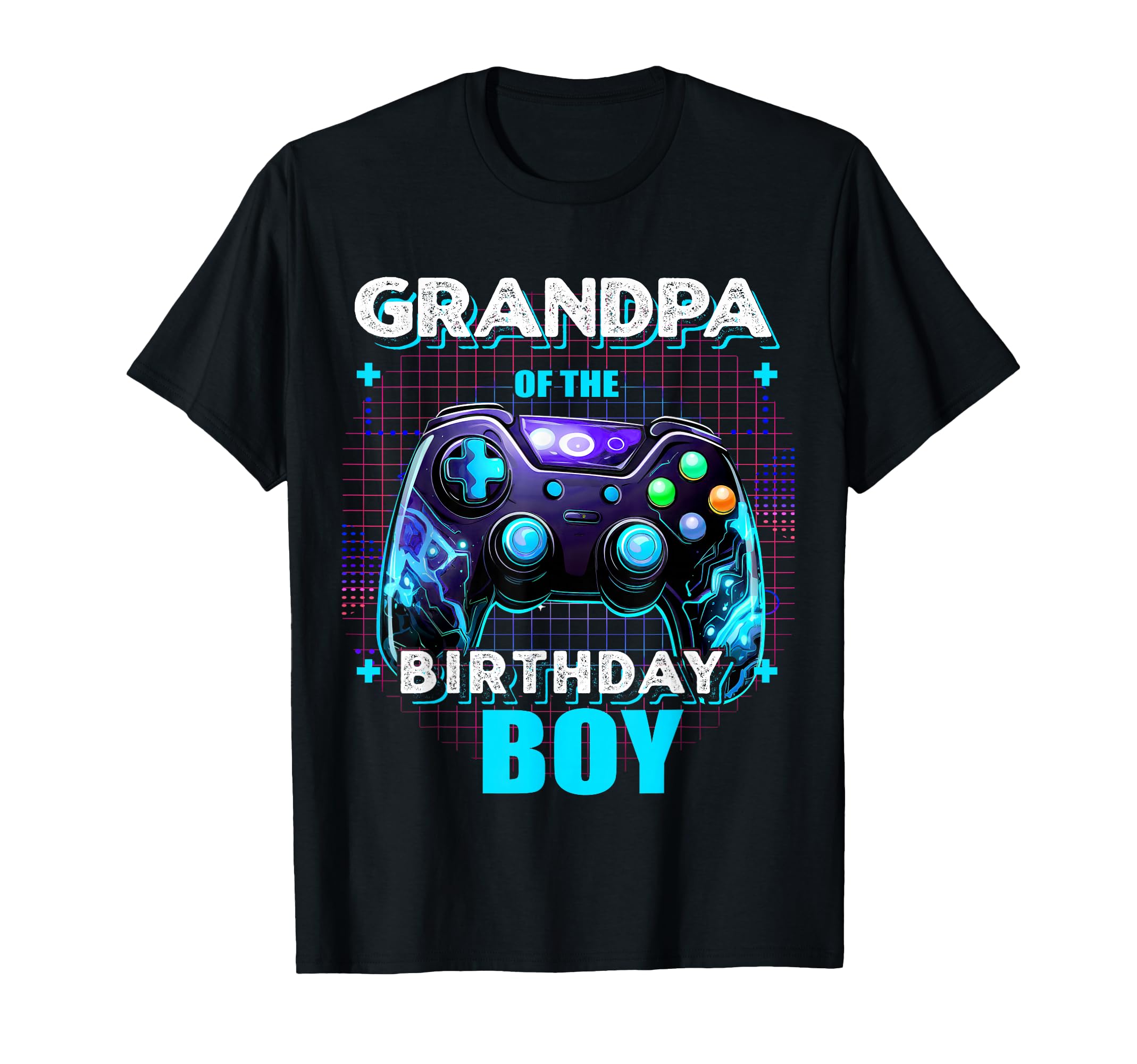 Grandpa of the Birthday Boy Matching Video Gamer Party T-Shirt