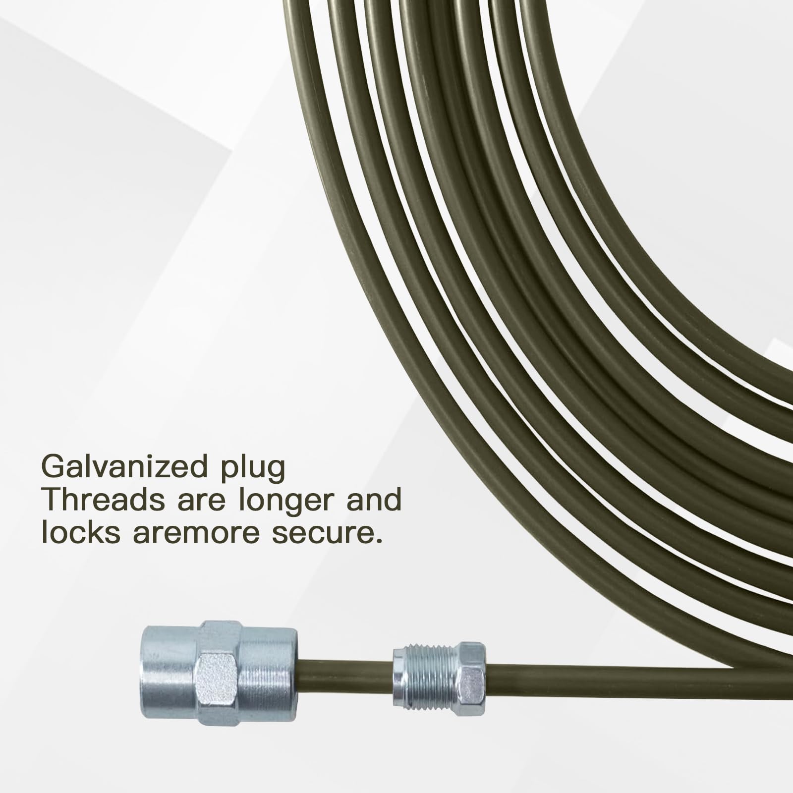 Kit Tubo Freno 10m Ø 4,75mm - Tubo Freno in Acciaio Ramato DIN 74 234 con 10 Raccordi e 5 Connettori M10x1 - Per Svasatura F, Anticorrosione e Alta Pressione per Ampia Gamma di Modelli Veicoli