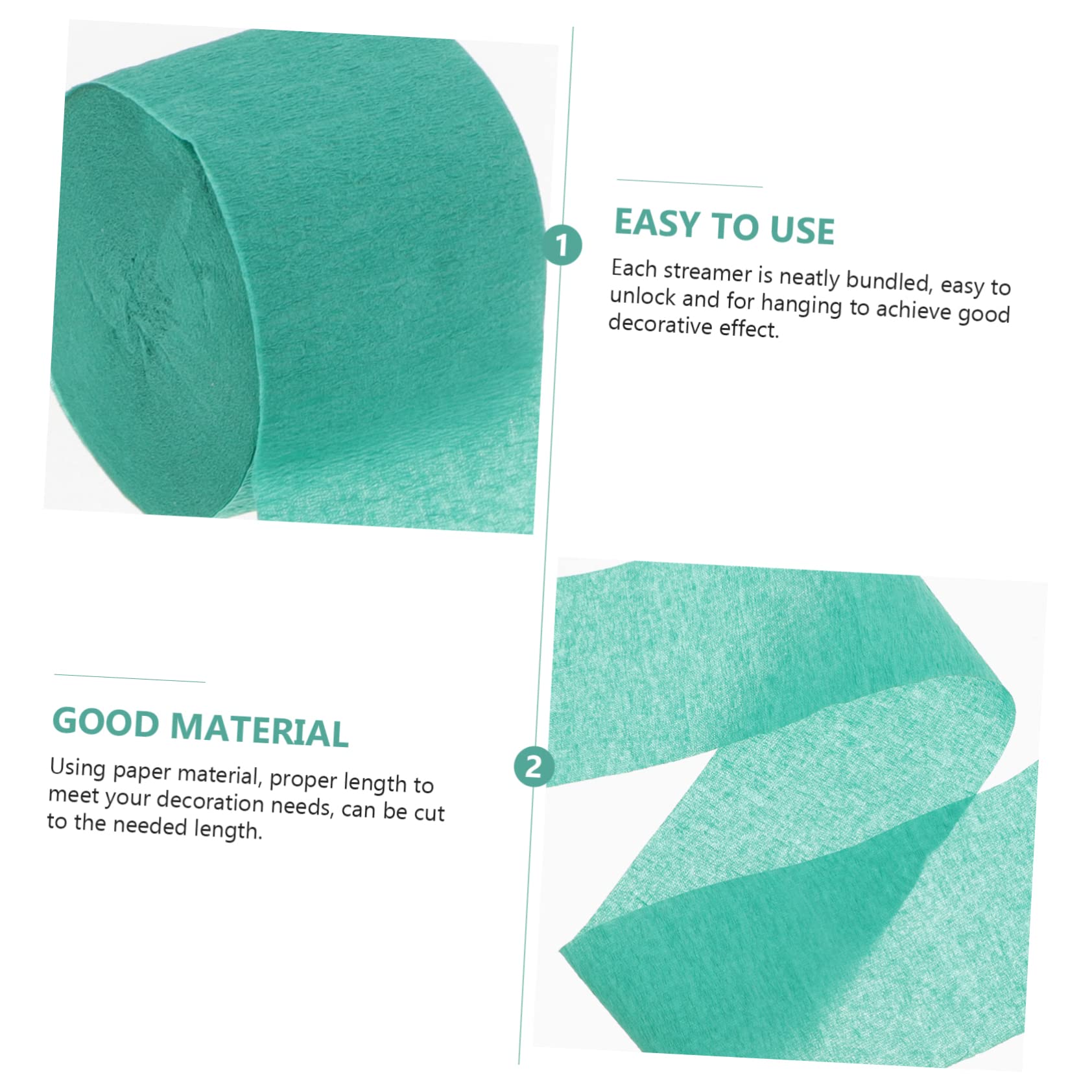 Cabilock 3 Juegos De Serpentinas De Papel Crepé Prácticas Cintas Decorativas De Papel Para Decoración De Bodas Y Festivales 8 Rollos X 3