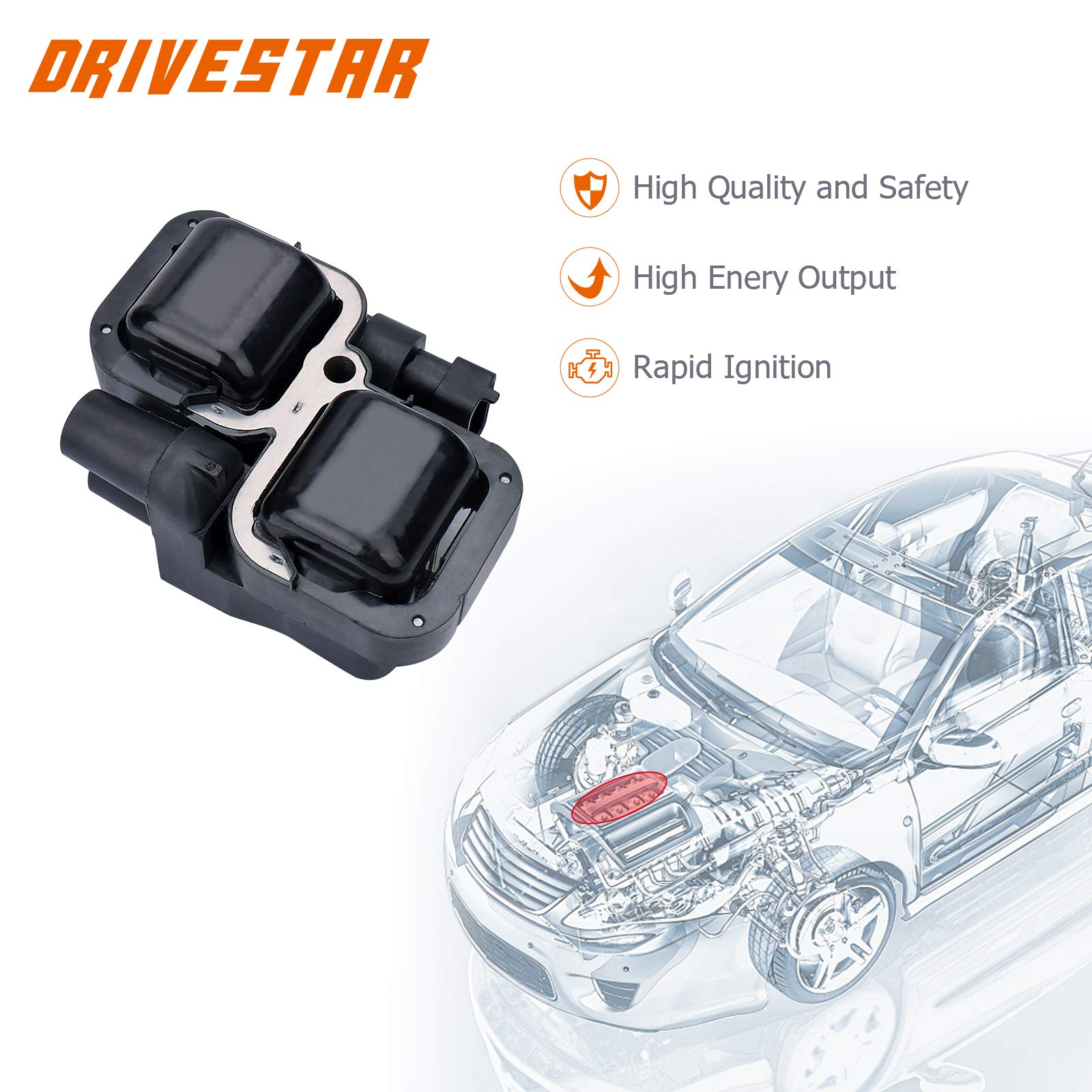 Amazon.com: DRIVESTAR 1587803 Ignition Coil Cassette Pack for  
