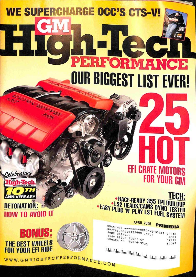 GM High Performance, April 2006 Multiple Books