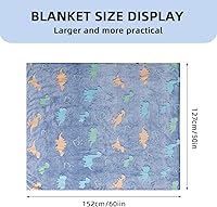 Vista 6 de GOSALISU Manta de dinosaurio que brilla en la oscuridad, de 50 x 60 pulgadas, manta luminosa de dinosaurio para niños y niñas, de 3, 4, 5, 6, 7, 8