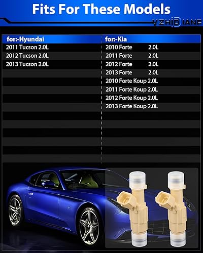 Miniatura 2 de YZHIDIANF Inyectores de combustible mejorados 35310-2G100 inyectores de alto rendimiento aptos para Hyundai Tucson GL 2.0L 11 12 13, para Kia Forte