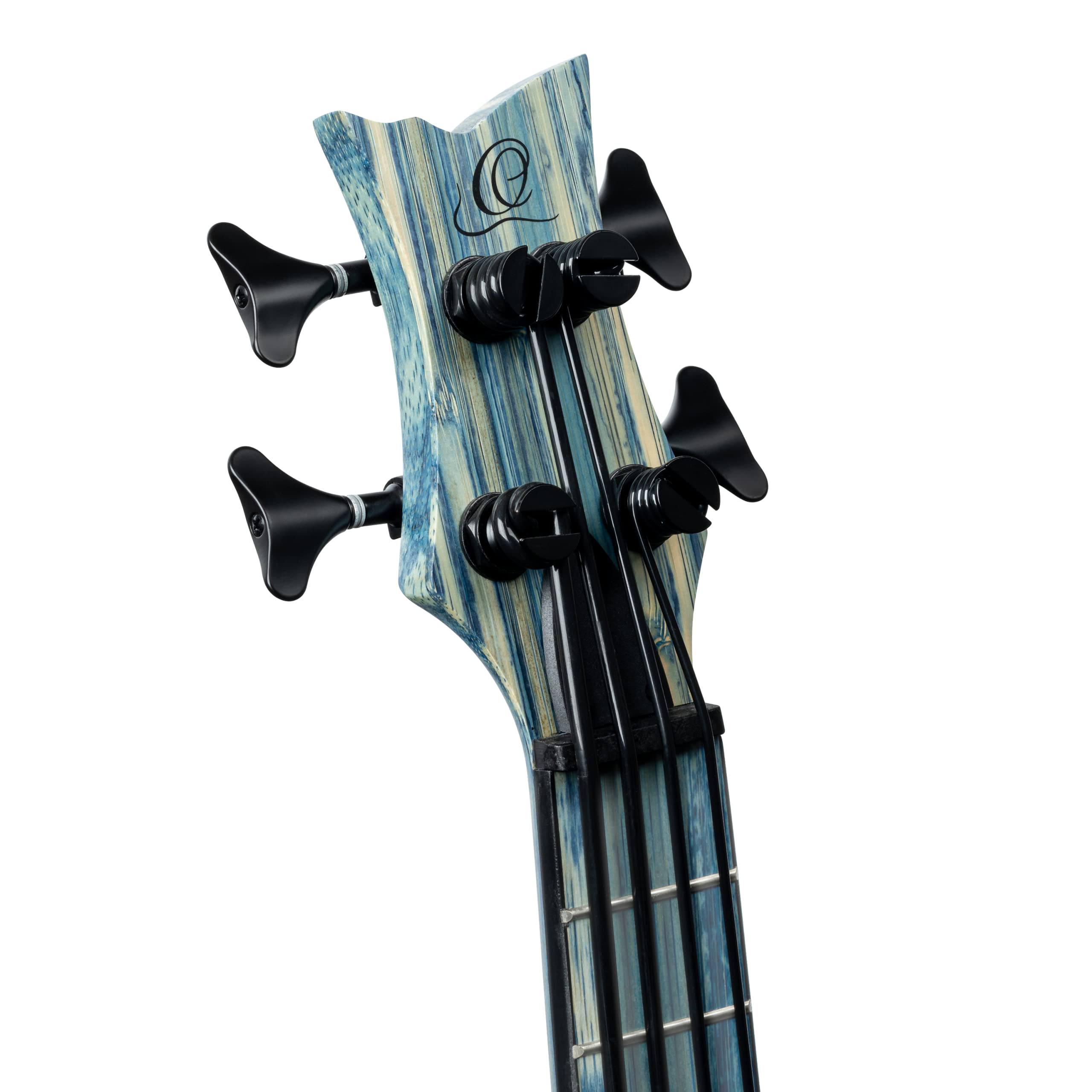 Ortega Guitars Travel Bass elettro-acustico - Bamboo Series - include Deluxe Gig Bag - bamboo/stone washed (RUSWB-UB)