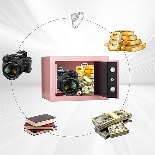 Miniatura 4 de Caja fuerte digital electrónica para dinero, caja de seguridad de acero con teclado, para oficina, hotel, negocios, joyería, pistola, caja fuerte