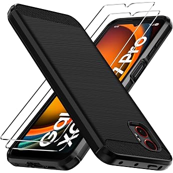 ivoler Case for Samsung Galaxy Xcover 7 Pro with 2 Pieces Tempered Glass Protection Military Shockproof Mobile Phone Case, Th