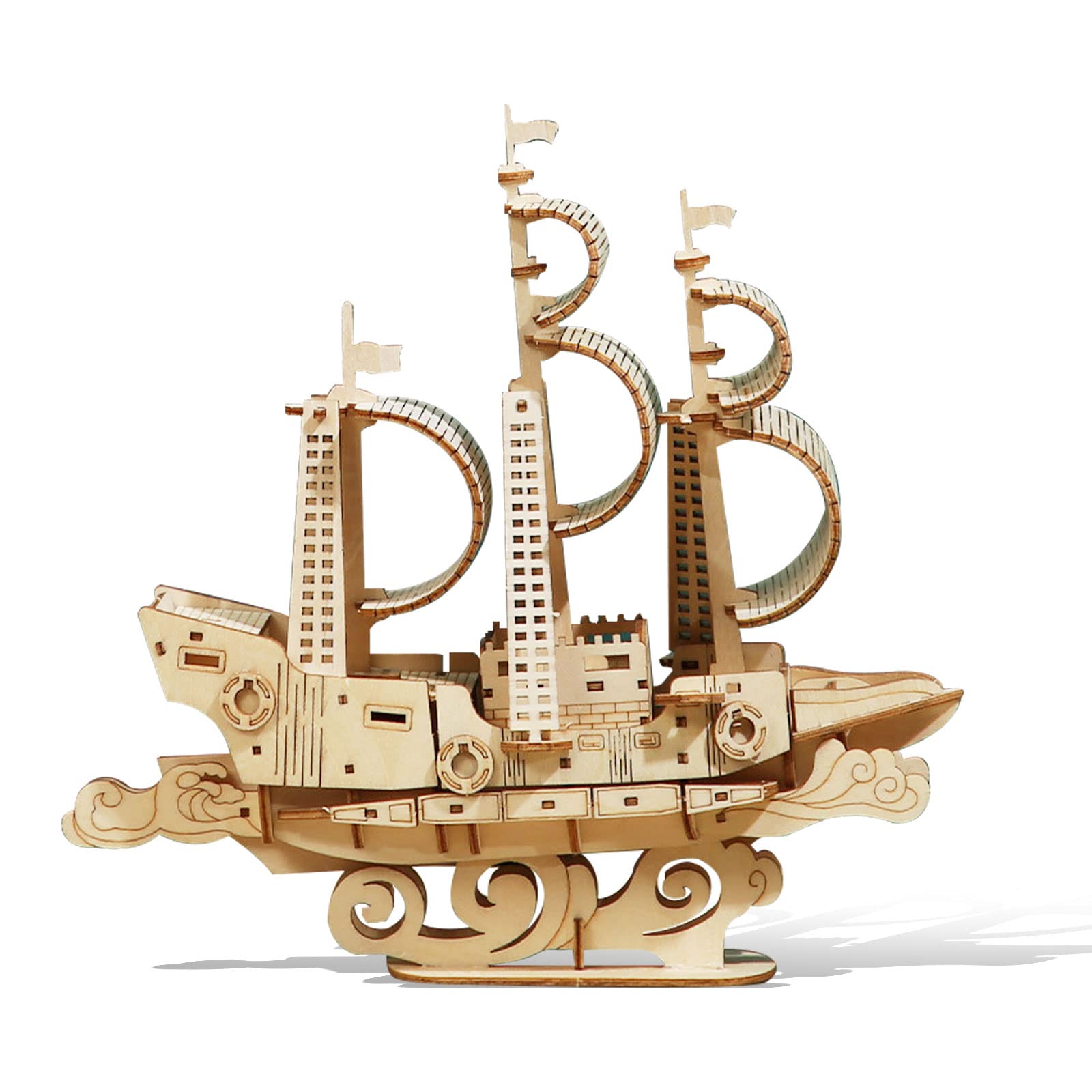 Drewniane puzzle 3D dla dorosłych, drewniane bloki, puzzle, model, zestaw do budowania, prezent na urodziny, Dzień Ojca