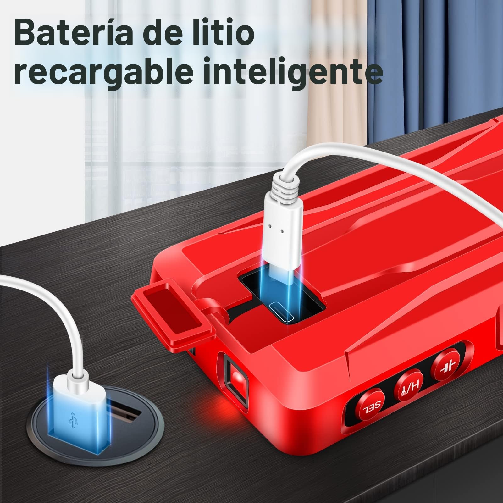 ANENG 681 Multímetro Digital Inteligente Con Batería De Litio Recargable,Pantalla Retroiluminada,Calibración Automática TRMS 6000 Recuentos,Voltaje CA/CC,Corriente,Resistencia,Diodo,Zumbadr