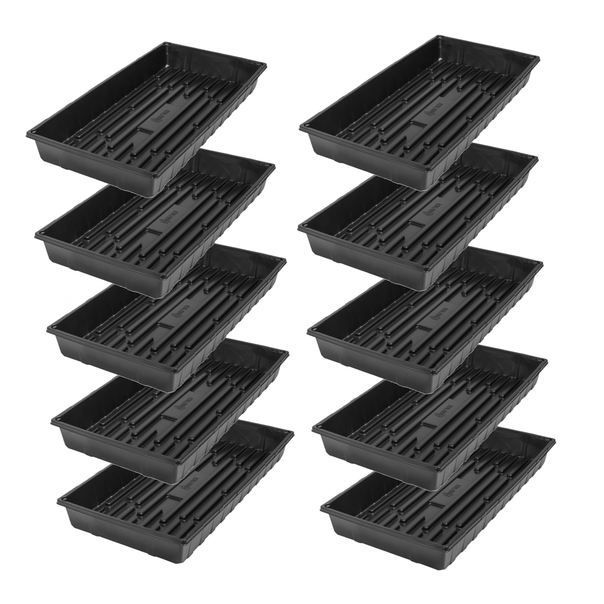 Sunpack 10"x20" Tray, Black (Pallet of 50) - Image 6