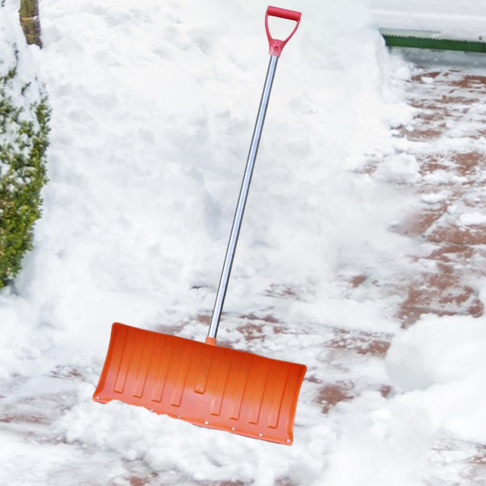 LOVIVER Pala quitanieves Multiusos con Mango en Forma de D, Herramienta Manual para Quitar Nieve, Ideal para Carreteras, Exteriores, garajes y Coches.