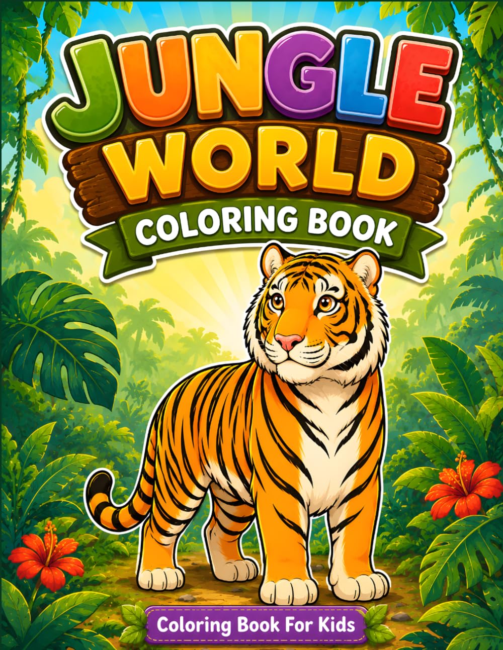 Jungle World Coloring Book: Coloring book for kids (Amazing World Coloring Books)