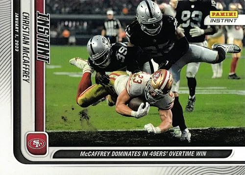 2022 Panini Instant 173 Christian McCaffrey Football Card 49ers - Only 252 made