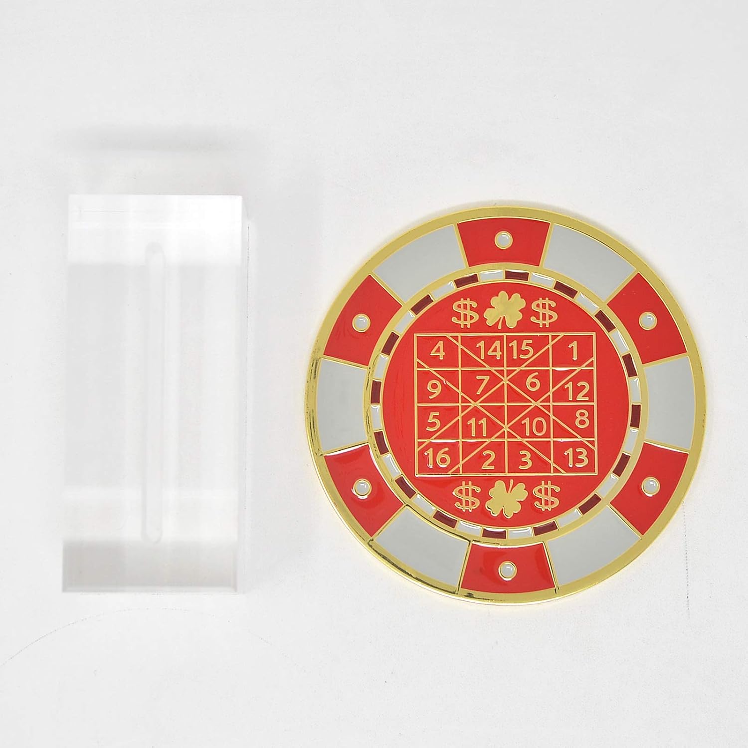 Feng Shui Red Digit Mirror & Green Yutu Mirror
