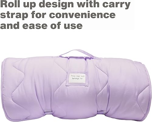 Miniatura 3 de EVERYDAY KIDS Tapete para siesta para niños con almohada extraíble - Bailarina afroamericana nacida para bailar - Asa de transporte con cierre de