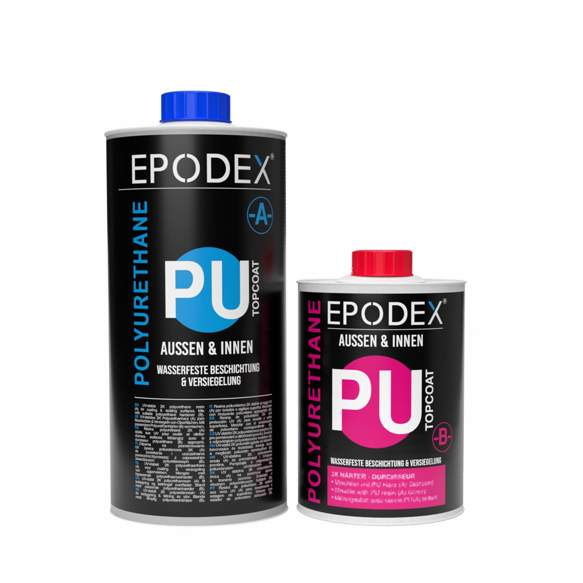 EPODEX 2K PU Topcoat, Polyurethane Varnish, Glossy - 6 kg