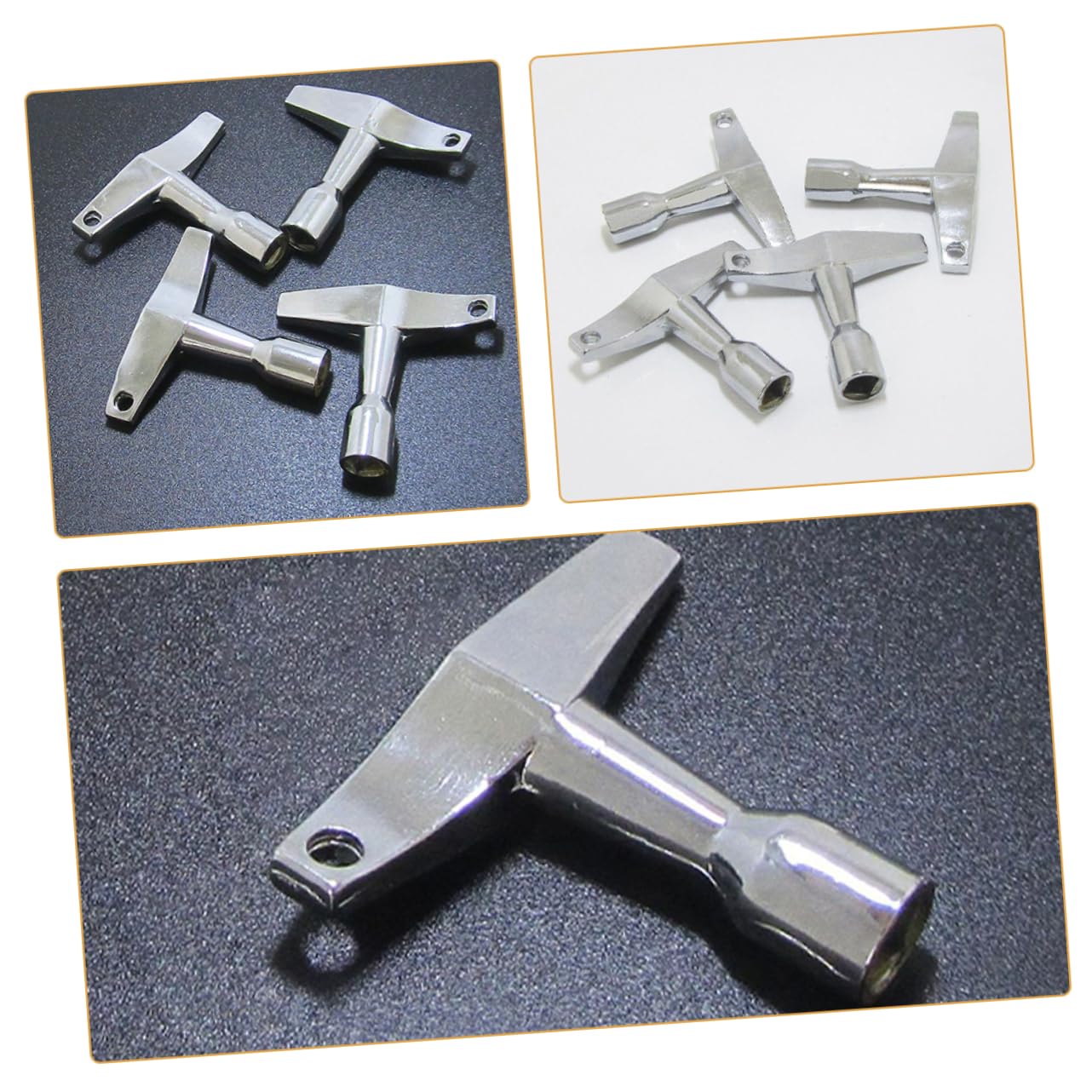 Abaodam 4pcs Drum Key Set for Tuning Drums Acoustic Drum Tool Kit Aluminum Alloy Drum Keys