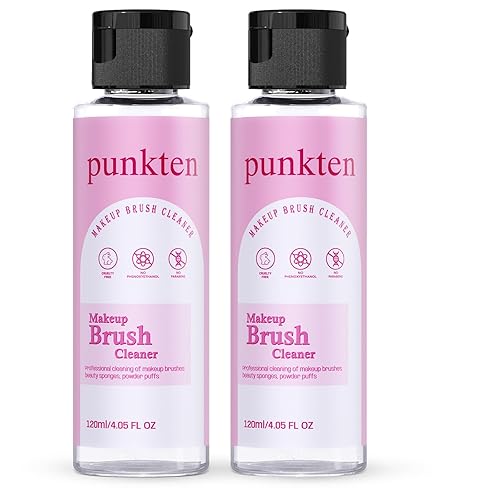 Limpiador de brochas de maquillaje para cepillos, esponja y soplo de 8.1 onzas líquidas, solución de limpieza profunda para brochas de maquillaje
